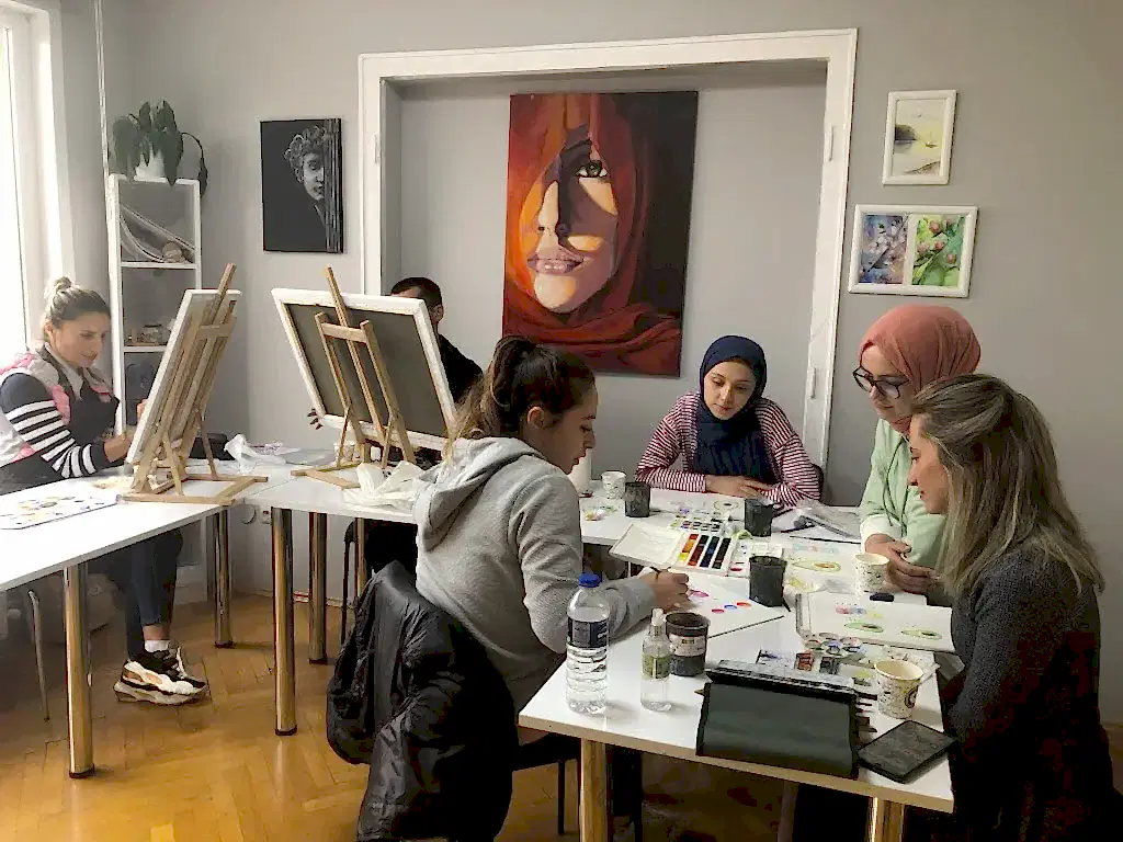 yetişkin hobi resim kursu